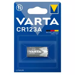 Батарейка литиевая VARTA Lithium CR123A, 3V, bli 1